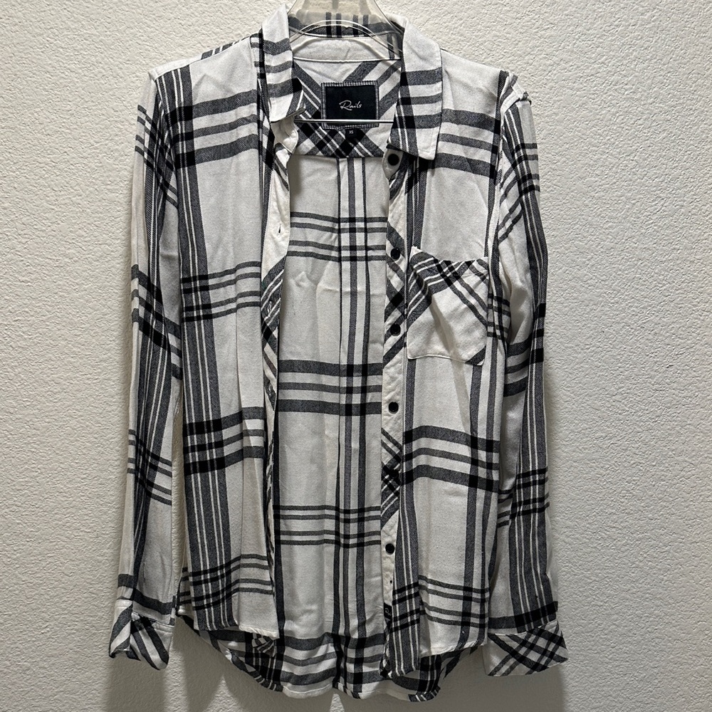 Rails‎ Monochrome Plaid Button-Down Shirt